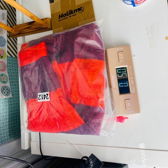 LOFT Womens Striped A-Line Skirt Size S Red & Purple Cotton Blend - Picture 6 of 6